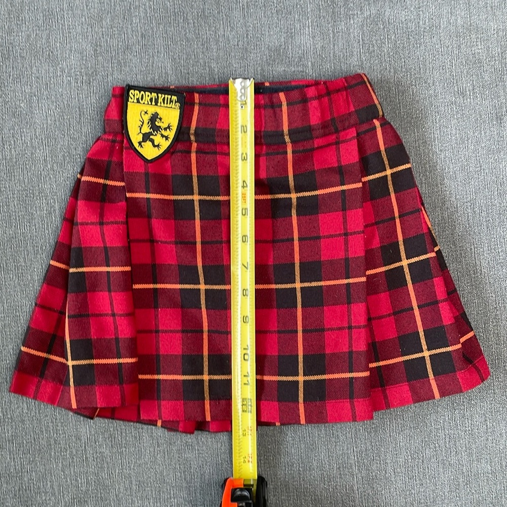 Red tartan toddler kilt